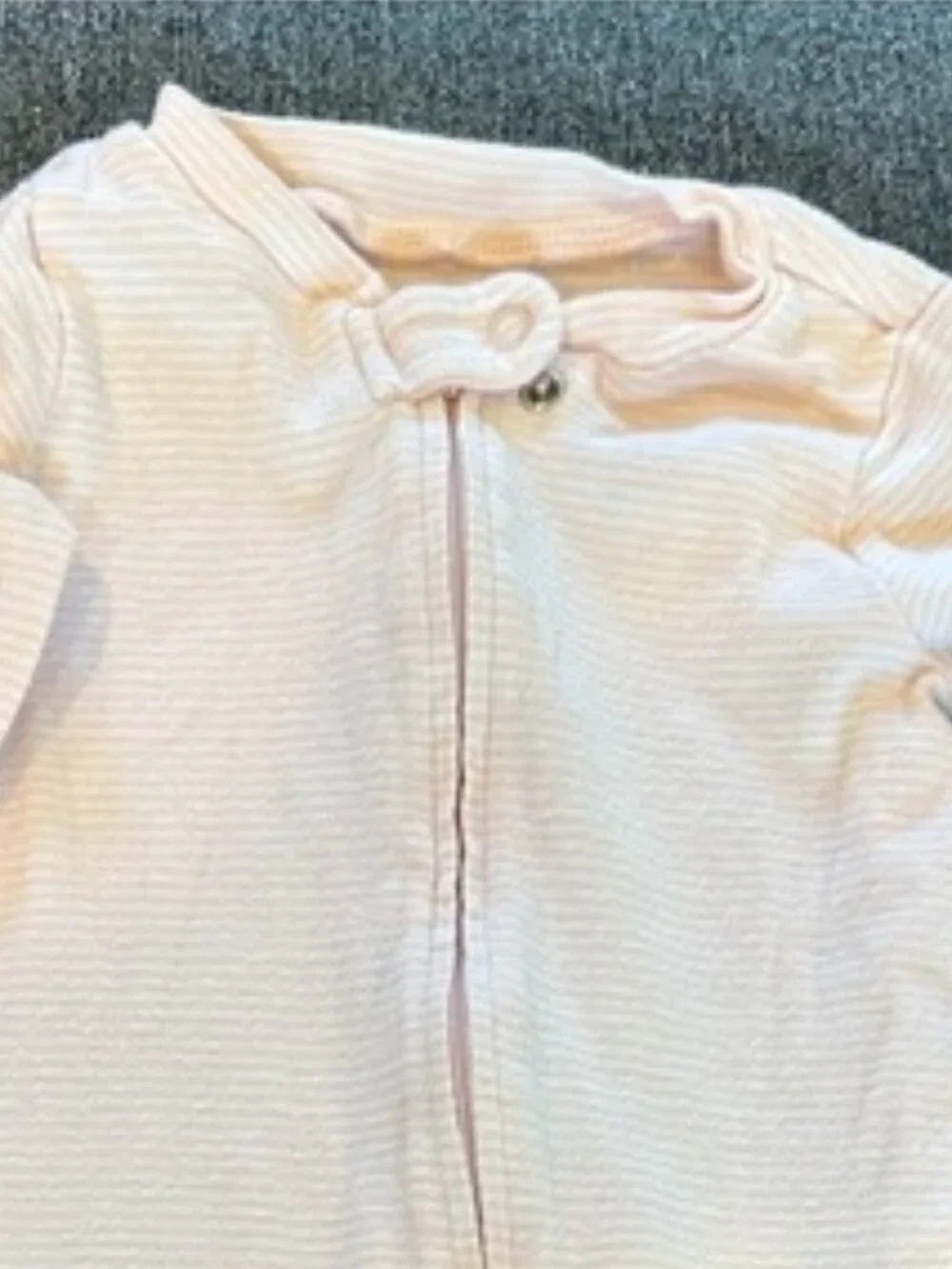🤑EU Carter's Light Pink Striped Sleep & Play Footed Romper🤑